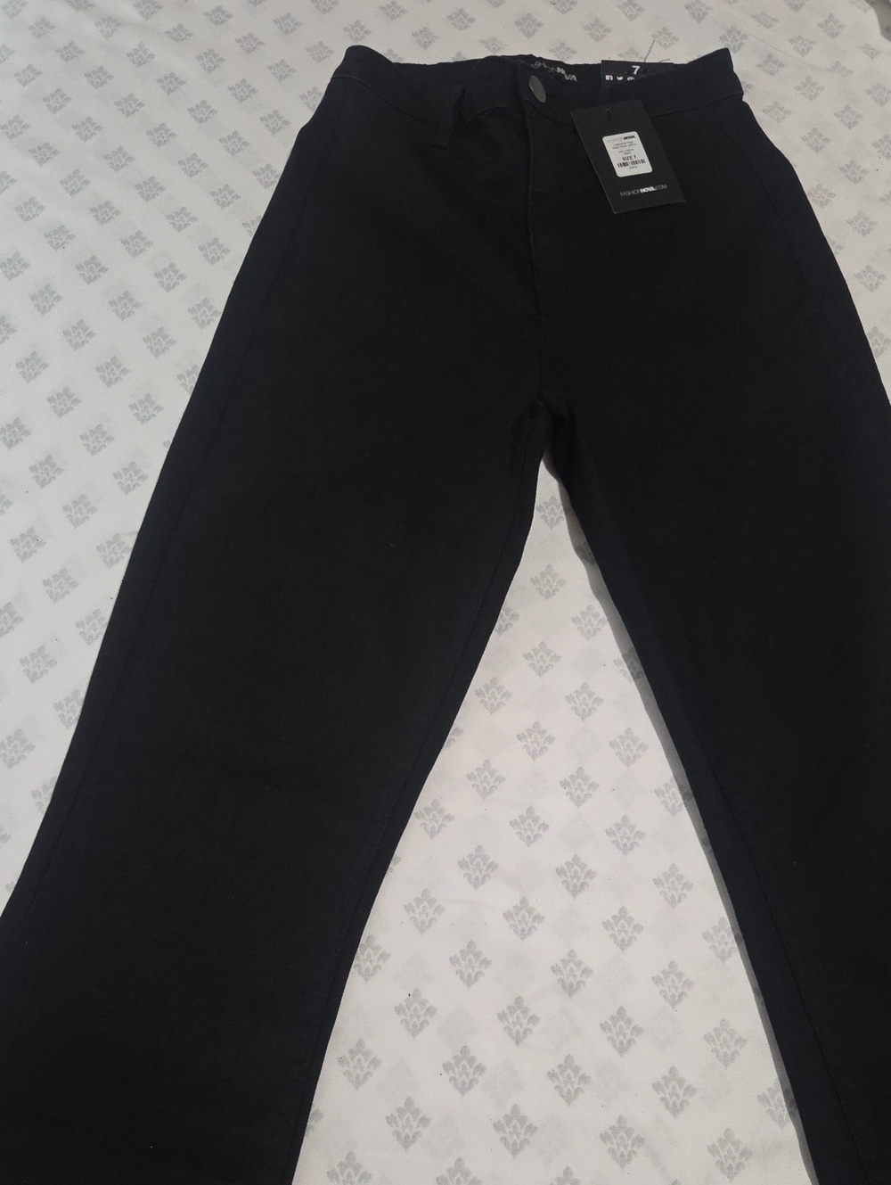 Wome's Black Casual Flare Jeans Size 7